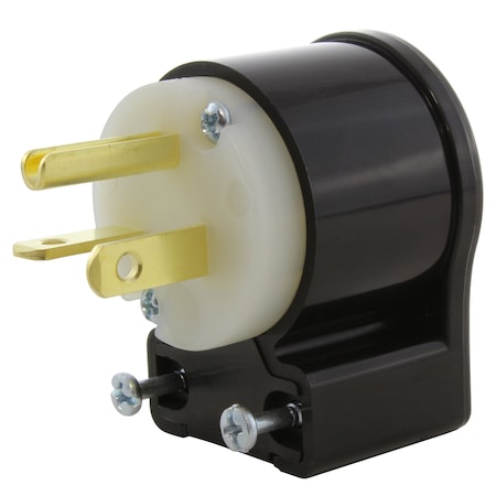 Ac Works Straight Blade Plug, 5-20P, 20 A, 125V AC, 2 Pole, Screw Terminals, Grounded ASE520P